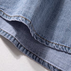 Denim Loose Thin Retro Workwear T-shirt