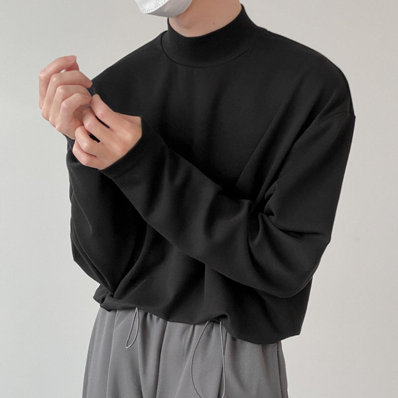 Half Turtleneck Bottoming Long Sleeve T-shirt