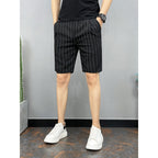 Striped Casual Slim Fit Shorts