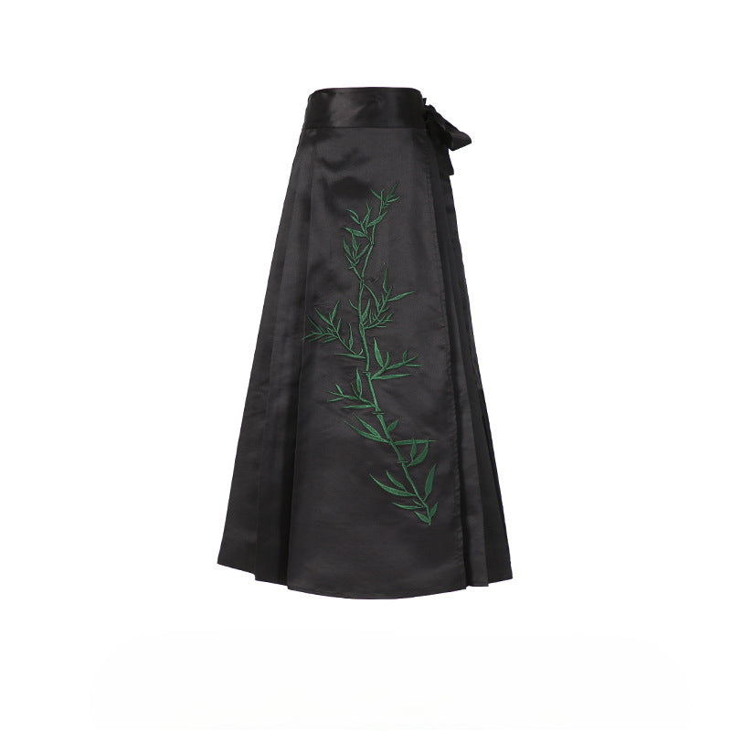 Bamboo Embroidery Loose Culotte