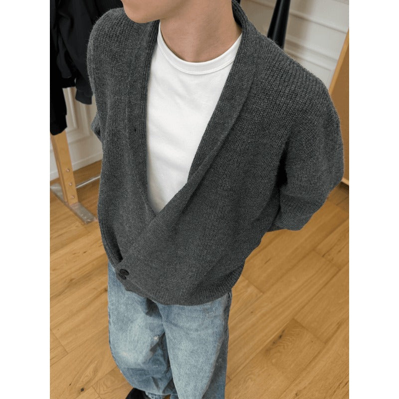 Loose-fitting Knitted Robe Cardigan