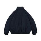 Japanese Retro Solid Color Silhouette Stand Collar Cotton Coat