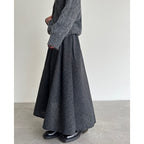 Polka Dot High Waist Pleated Skirt