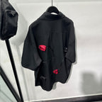 3D Rose Design Loose Casual Shirt