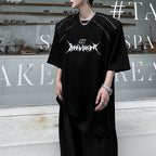 Printed Studded Crew Neck T-shirt