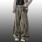 Wrinkled American Tie-Dye Loose Pants