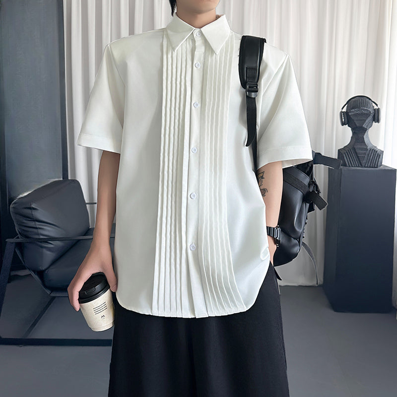 Pleated Shirt Casual T-shirt