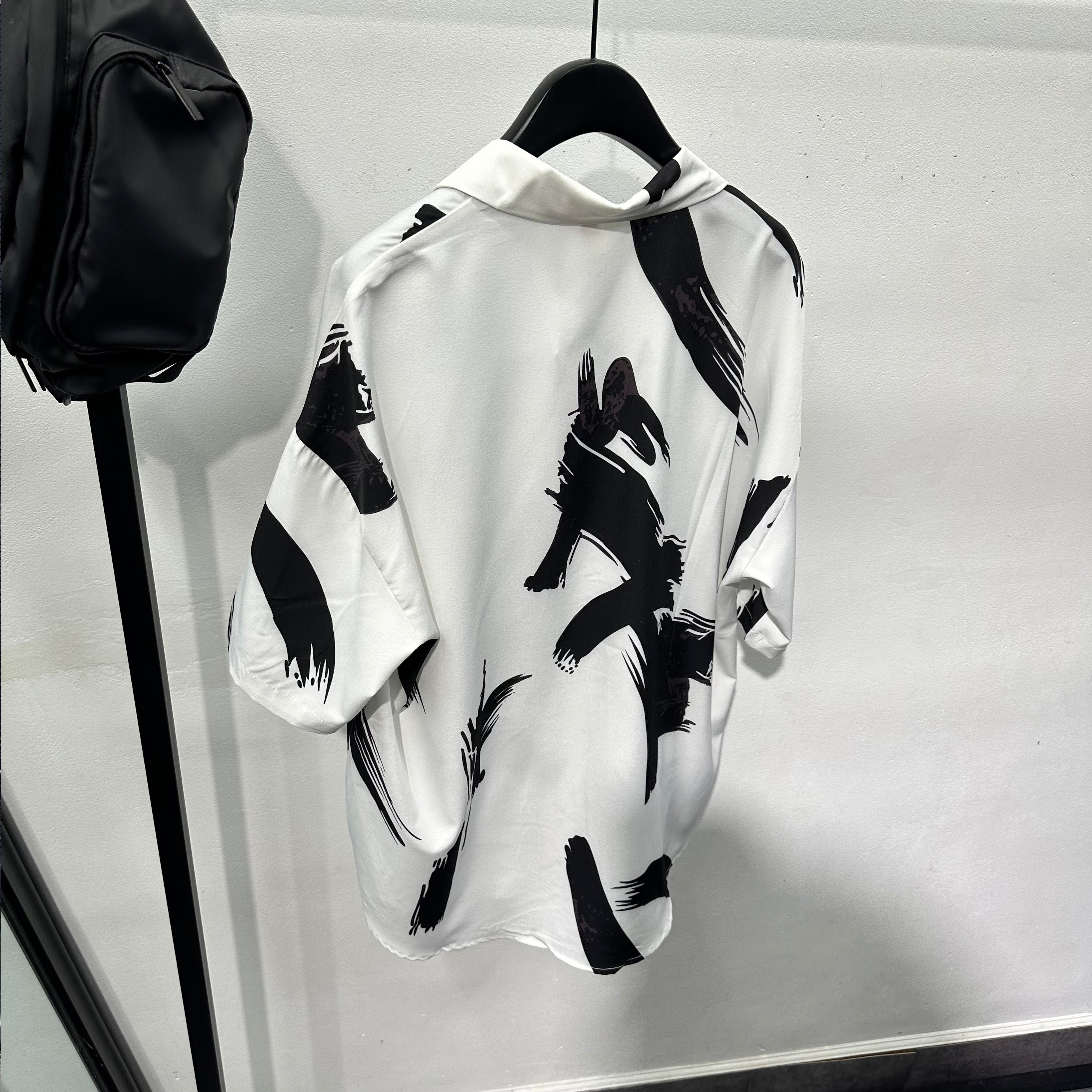 Graffiti Print Loose Casual Shirt