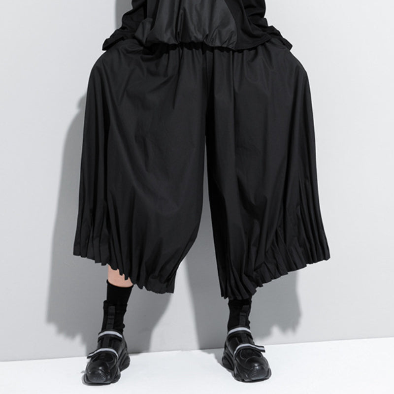 High Waist Pleated Wide Leg Pants