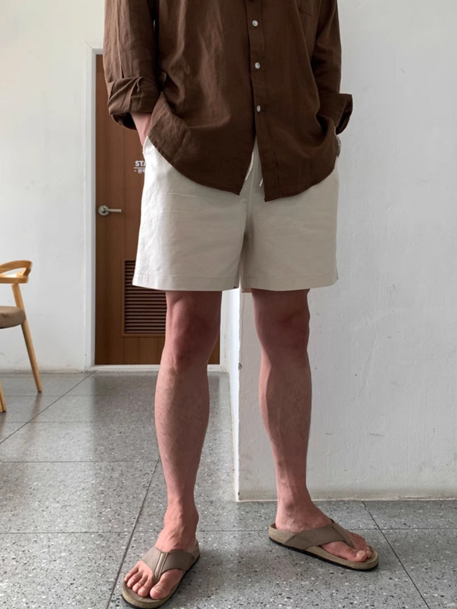 Linen Casual Beach Shorts