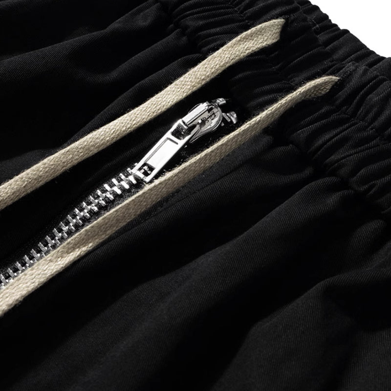 Dark Drawstring Cargo Pocket Three-dimensional Loose Shorts