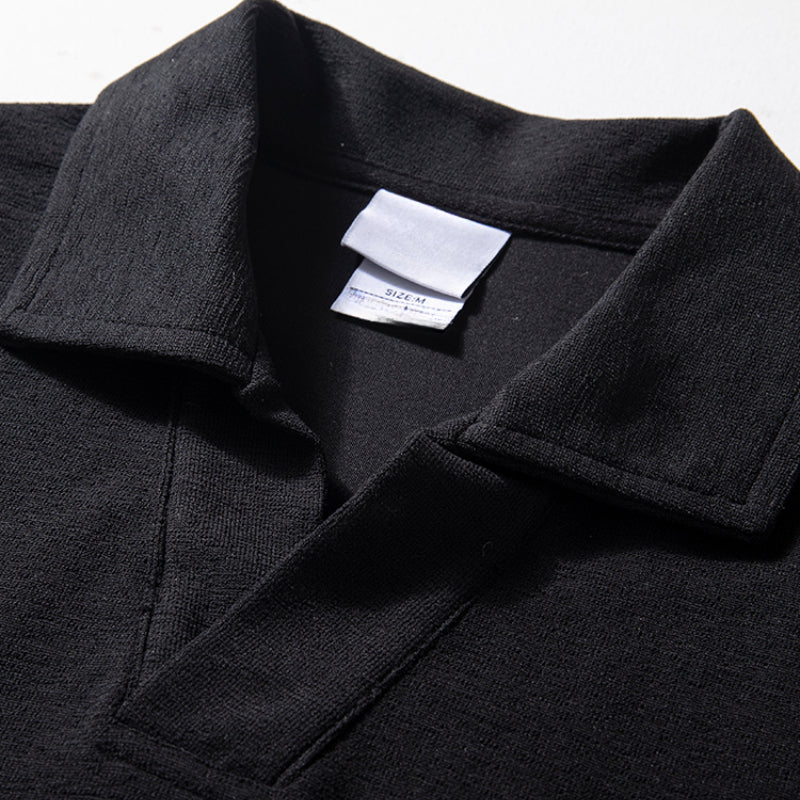 Retro Polo Shirt Loose Summer T-shirt