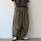 Japanese Retro Loose Pleated Straight Wide-leg Pants