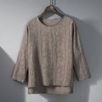 Cotton Linen Vintage Loose Thin Shirt