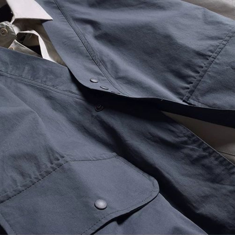 Japanese Style Contrast Color Stitching Fake Two-piece Vest T-shirt