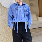 French 3D Rose Casual Shirt