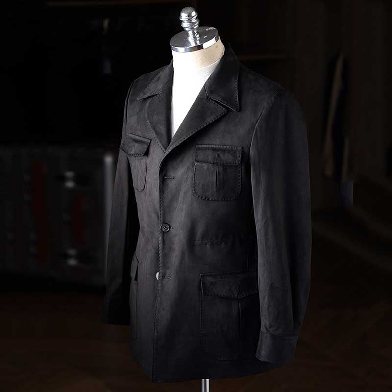 Italian Vintage Faux Suede Casual Slim Jacket