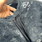 Vintage Jacquard Shawl Stand Collar Shirt