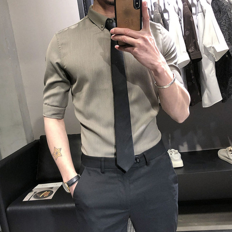 Summer Non-iron Slim Fit Business Casual Shirt