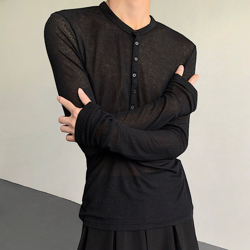Slim Fit See-through Bottoming Shirt