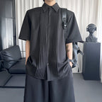Pleated Shirt Casual T-shirt