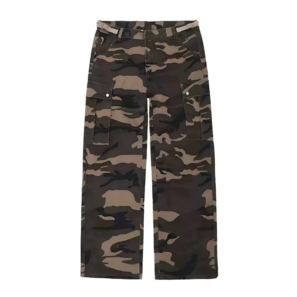 Loose Straight Big Pocket Pants