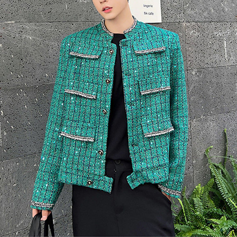 Multi Pocket Sequin Jacket