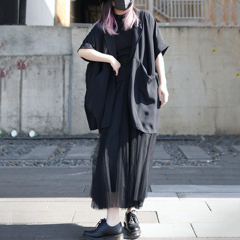 Japanese Loose Thin Chiffon Suit Cardigan
