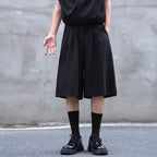Loose Draped Three-dimensional Pleated Casual Suit Shorts