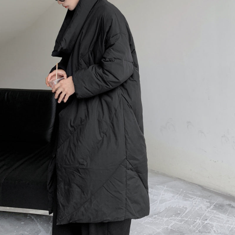 Winter Loose Over-the-knee Thickened Cotton Jacket