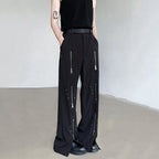 Straight Zipper Casual Floor Mopping Pants