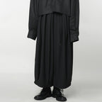 Japanese Style Wide-leg Casual Nine-point Pants