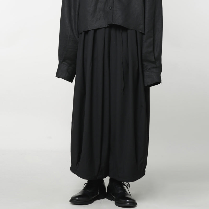 Japanese Style Wide-leg Casual Nine-point Pants