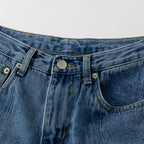 Irregular Twisted Wide-Leg Jeans