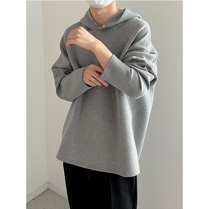 Solid Color Casual Hoodie