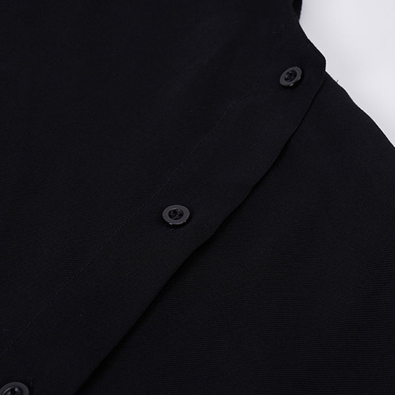 Loose Stand-up Collar Shirt