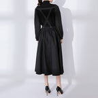 Irregular Detachable Black Vintage Dress