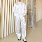 Rhinestone Striped Brocade Lapel Shirt