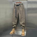 Loose Waistband Corduroy Casual Pants