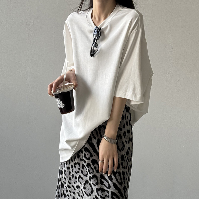 American Round Neck Loose Casual T-shirt