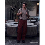 Ribbon Functional Wide-leg Loose Trousers