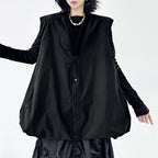 Bud Loose Solid Color V-neck Vest