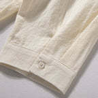 Vintage Stand Collar Loose Shirt