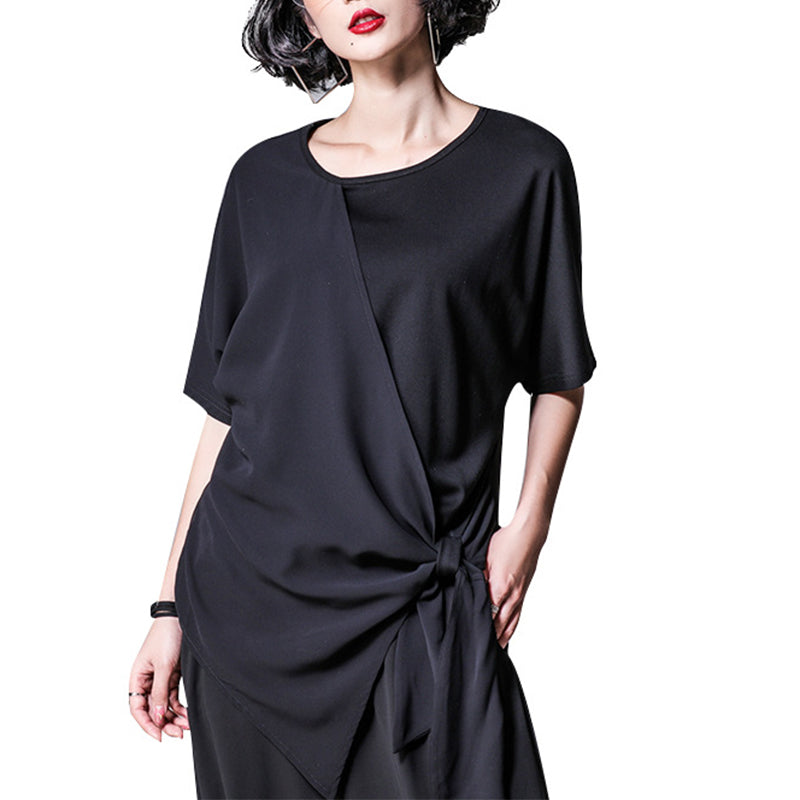 Asymmetric Faux Two-piece Top