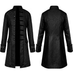 Retro Medieval Stand Collar Trench Coat