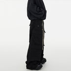 Drawstring Wide-leg Loose-fitting Flared Pants