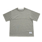 Japanese Loose Drop Shoulder Fake Two Piece T-shirt