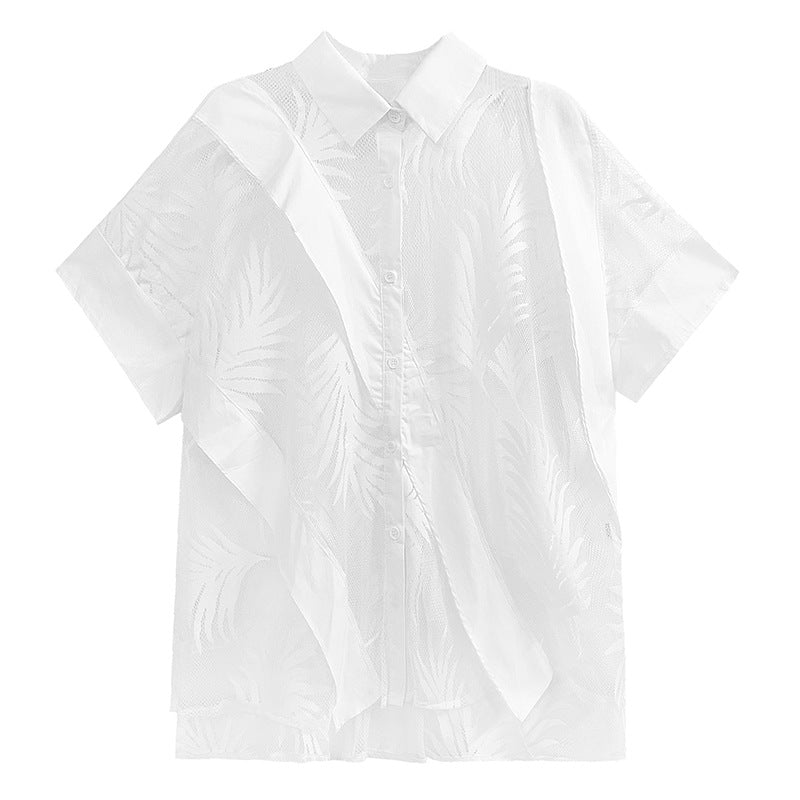 Vintage Lace Panel Shirt
