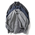 Striped Retro Slim Fit Casual Shirt Top