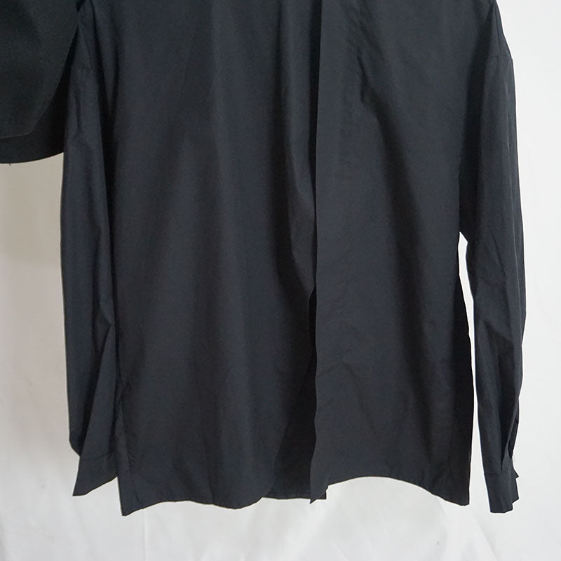 Slit Back Loose Irregular Long-sleeved Shirt